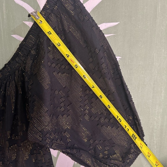 Maxi Dress NWT Roller Rabbit Puff Sleeves - Size S Blk - Picture 9 of 9